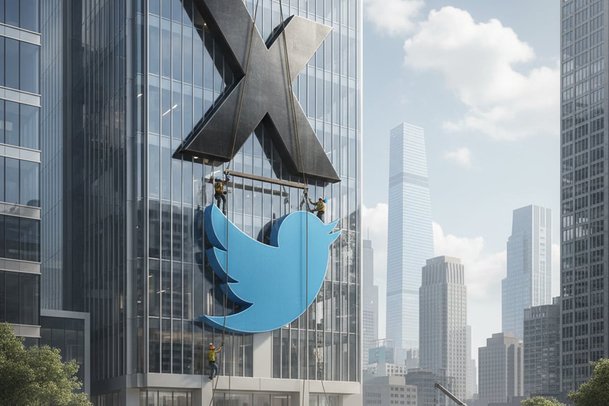 changement de marque X Twitter