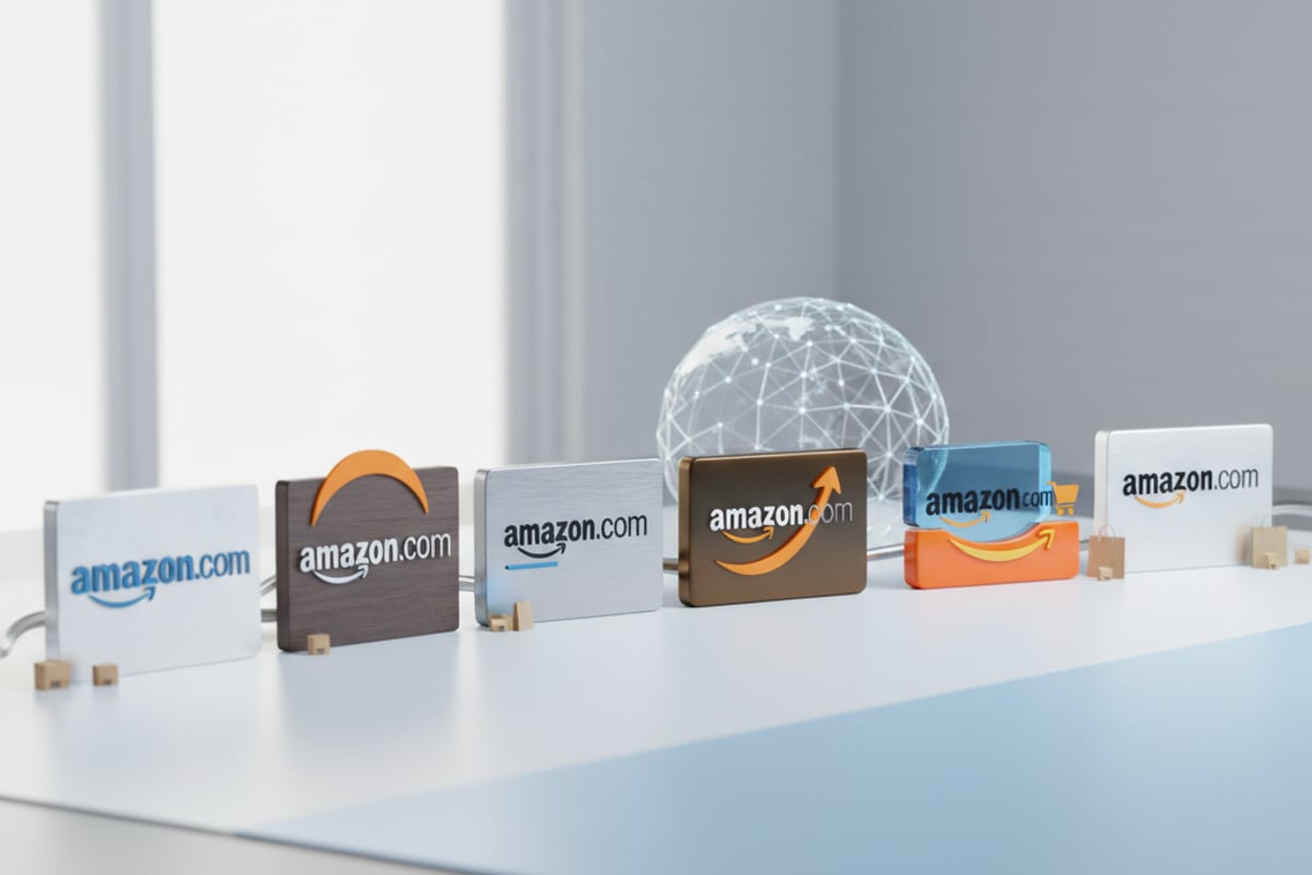 évolution du logo Amazon