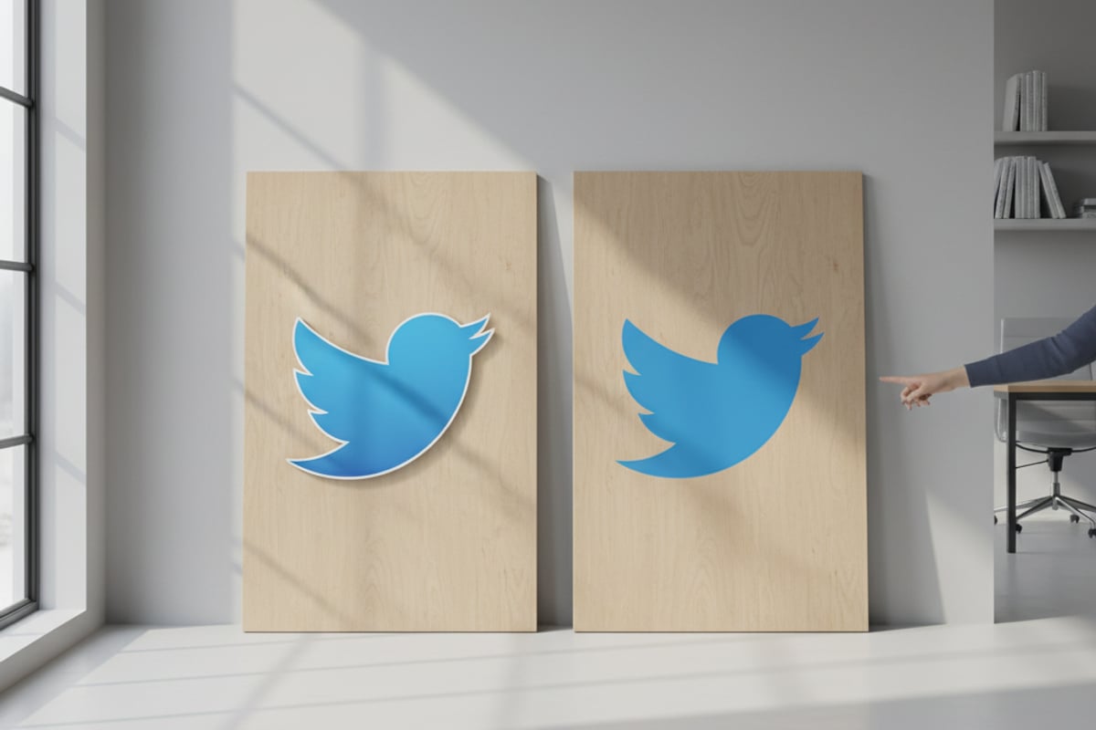 oiseau Twitter flat design