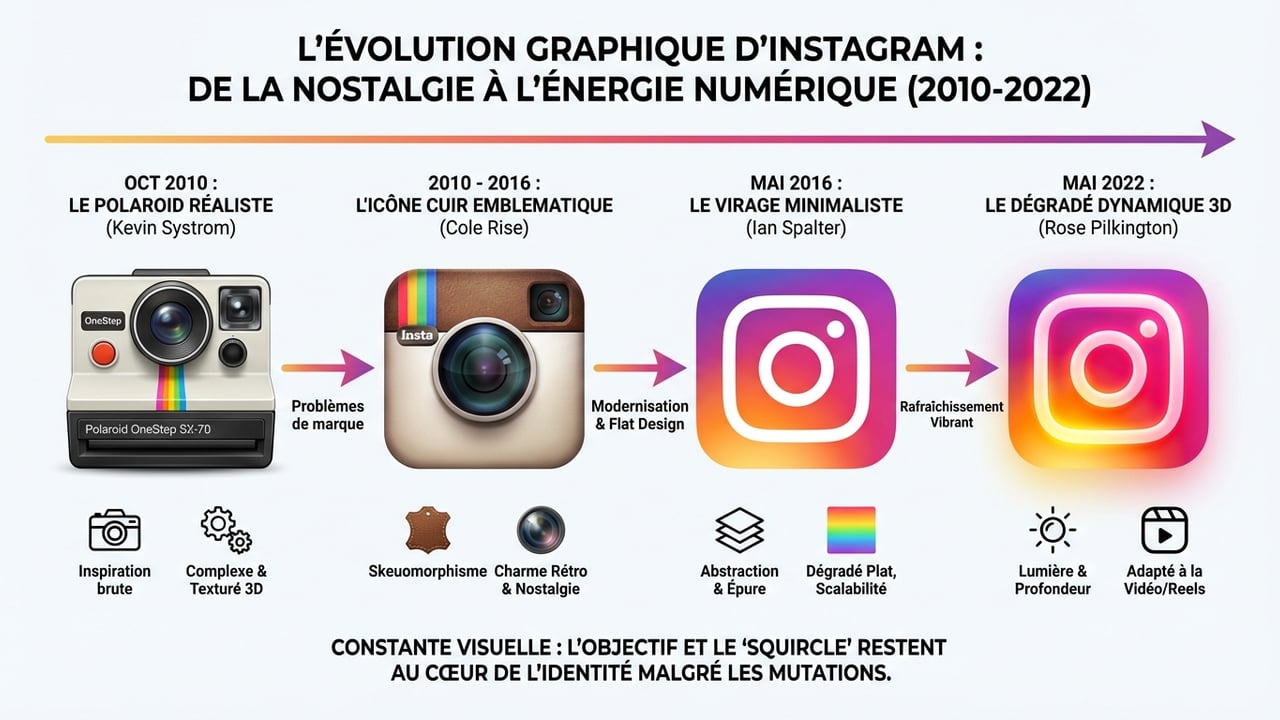 historique du logo Instagram