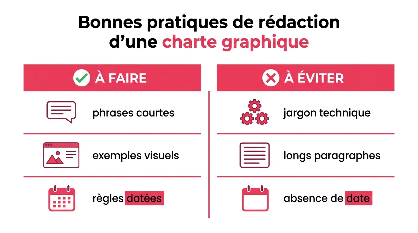 Bonnes pratiques de rédaction d'une charte graphique