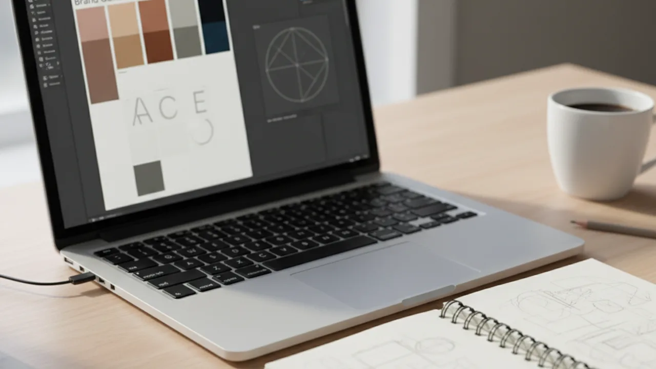Interface d'un outil de création de charte graphique