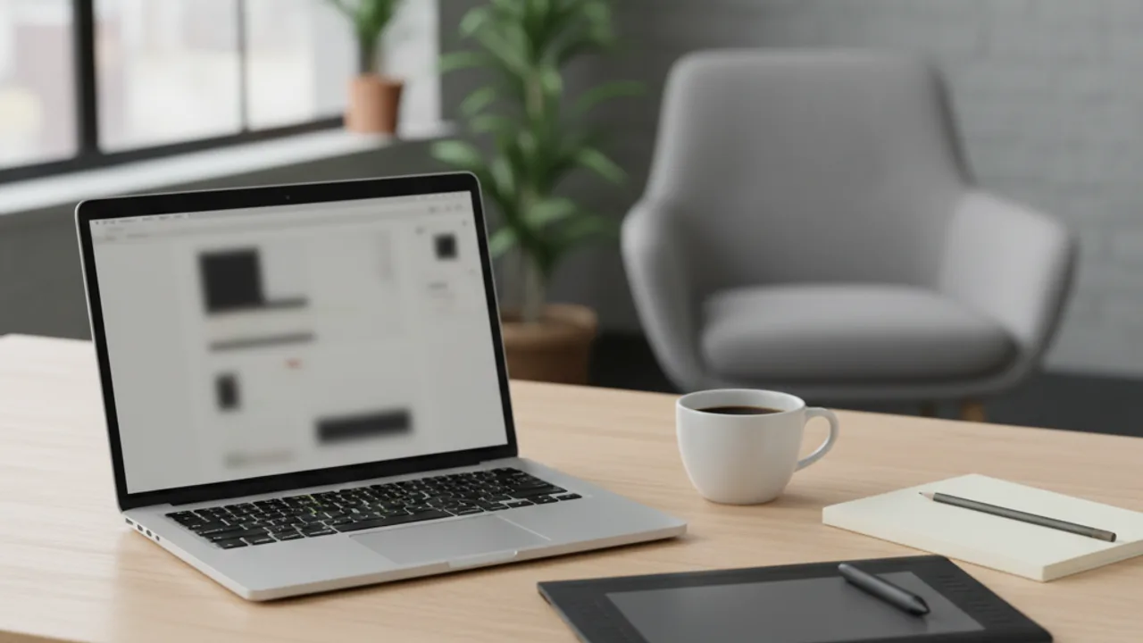 Un MacBook utilisé comme outil de formation en design et développement