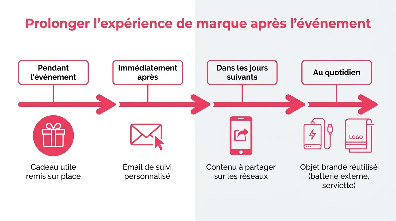 Prolonger l'experience de marque apres l'evenement