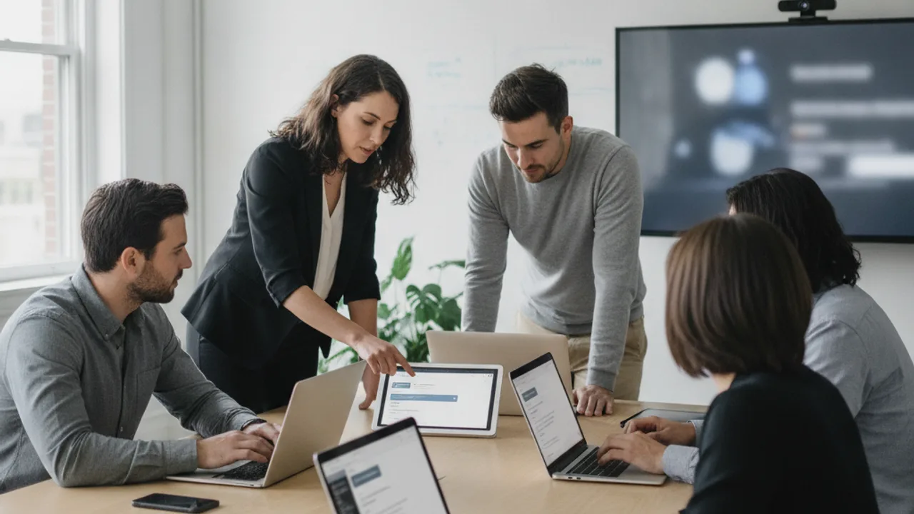 Une équipe qui collabore en confiance