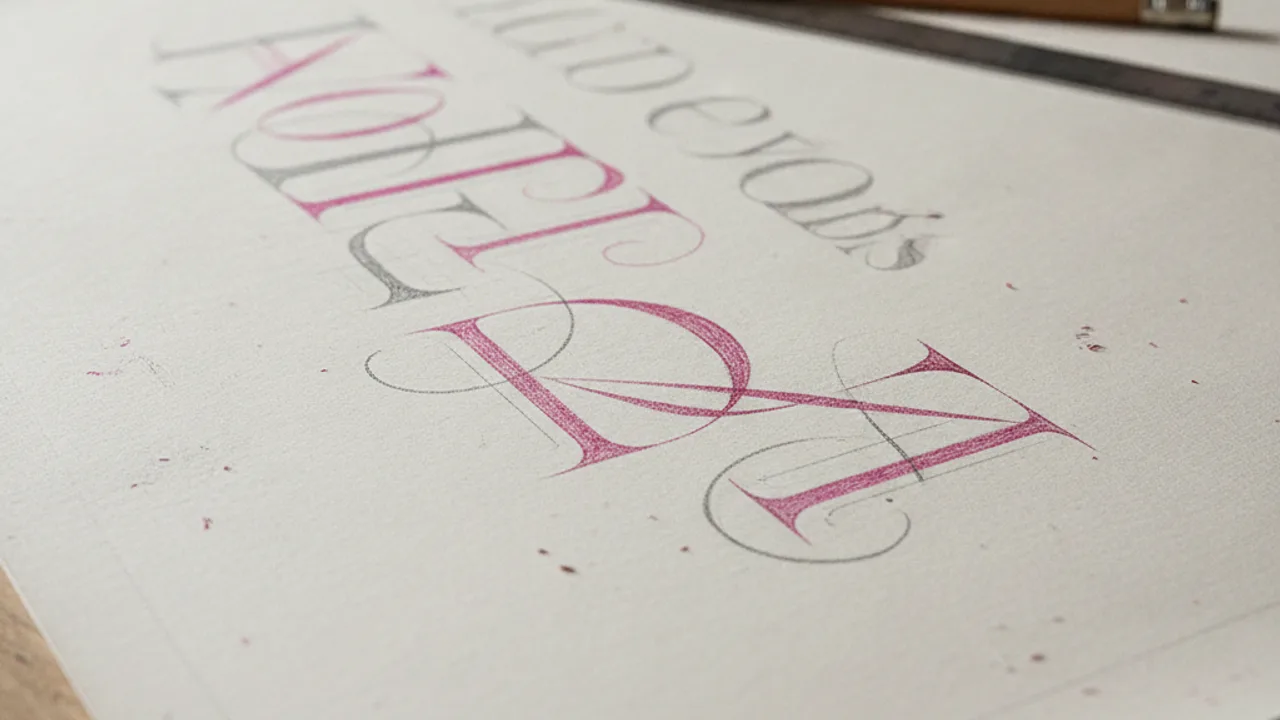 La typographie sur-mesure comme signature d'un directeur artistique