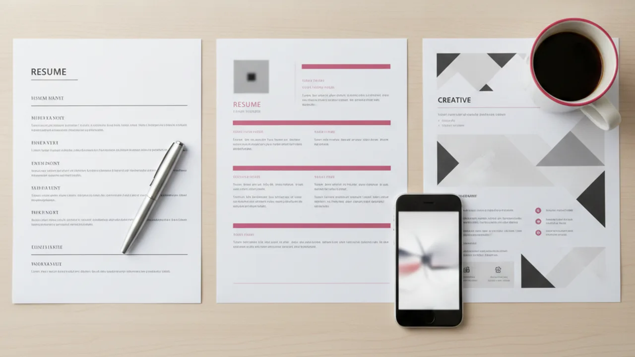 Plusieurs styles de CV cote a cote, du minimaliste au creatif