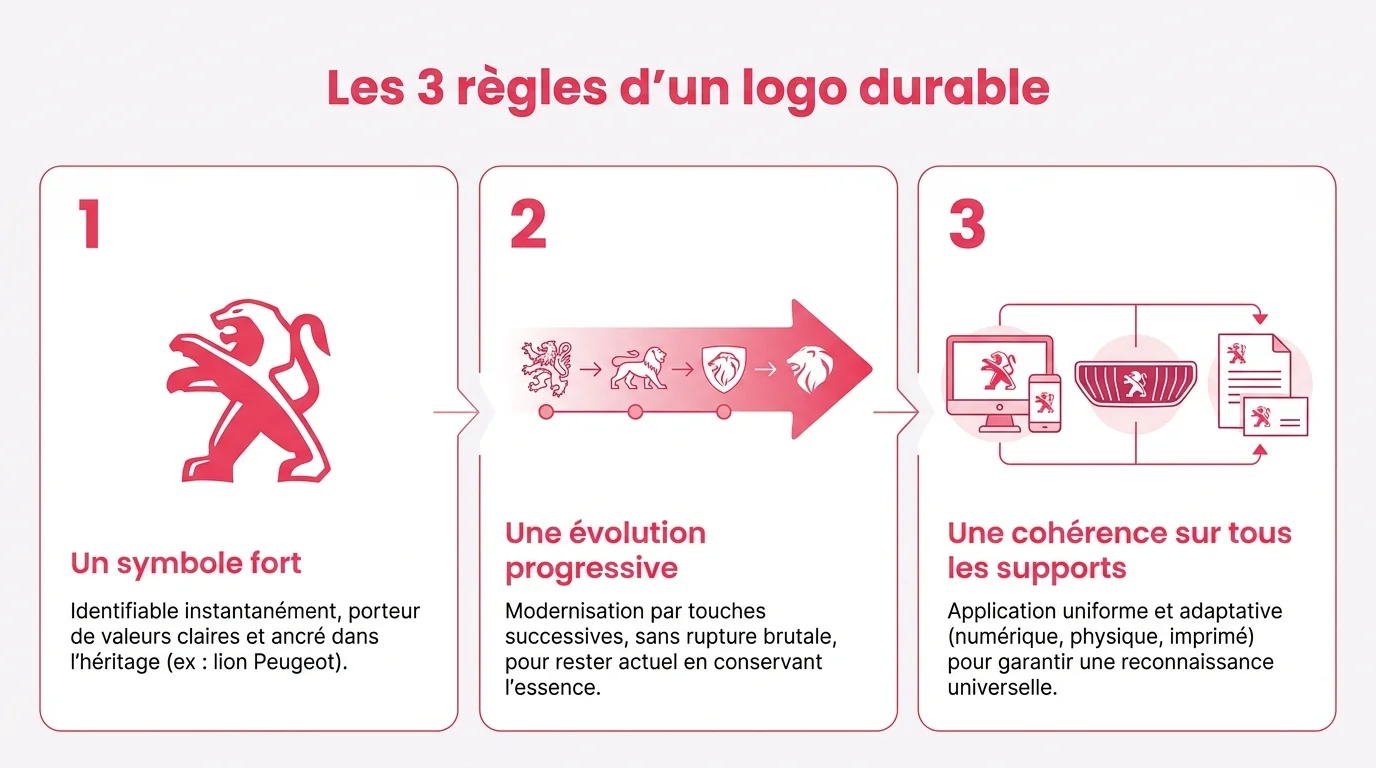 Trois règles de longévité d'une identité visuelle
