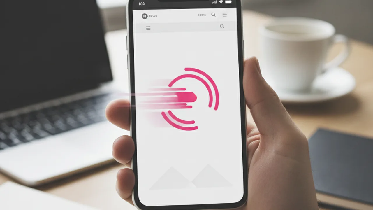 Un site rapide testé sur mobile