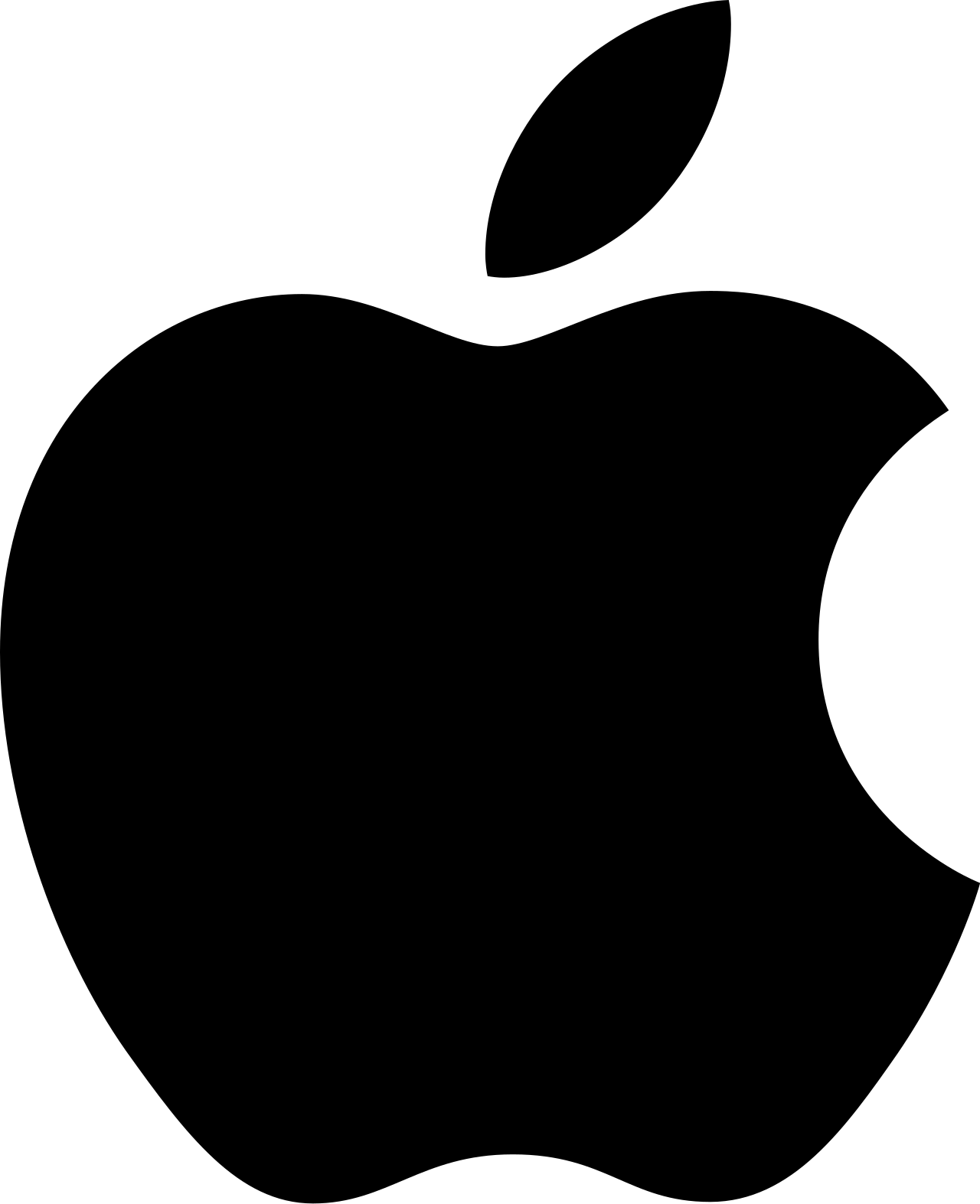Logo Apple monochrome adopté en 1998 sous Steve Jobs